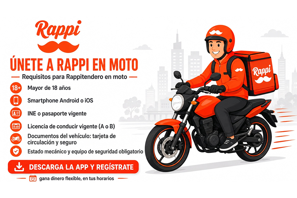 Tarjeta de circulación, seguro y equipo de seguridad para la moto en Rappi